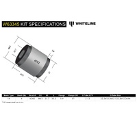 WHITELINE Bush Kit - Toe Link - Inner & Outer