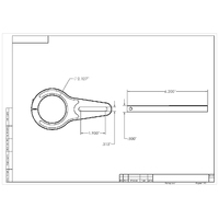 AEROMOTIVE Billet Straight Bracket for Belt Drive Pumps(11704)