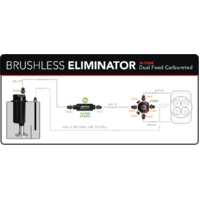 Brushless Eliminator In-Tank Fuel Pump w/Variable Speed Controller Universal