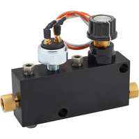 Proflow Adjustable Proportioning Valve Block brake switch Black Aluminium Kit