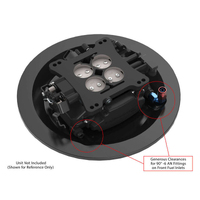 Proflow Air Filter Stamped Steel Base Black 14in'' for Holley EFI Sniper Each