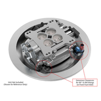 Proflow Air Filter Stamped Steel Base Chrome 14in. Suit Holley EFI Sniper Each