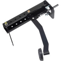 Proflow Universal Brake Pedal Assembly Under-Dash Brake Pedal Mount Bracket Black
