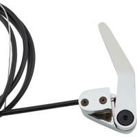 Proflow Universal Bear Jaw Door Latch Release Chrome Handle with Cable Kit