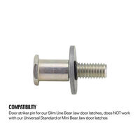 Proflow Door Latch Striker Pin Suit Slim-Line Bear Jaw Door Latch Each