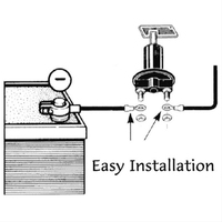Proflow Master Battery Isolator Switch with Ignition Isolation 2 Position On-Off 12v 200Amp