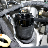 Proflow Oil Cap Breather For Holden Commodore LS -10AN Twist-on Billet Aluminium Black