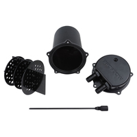 Proflow Catch Can Kit Oil Separator Baffled Recirculating 500mL w/Hose & Clamps Billet Aluminium Universal