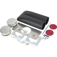 Proflow Carburettor Scoop Aluminium Black Red Butterfly Shot Gun Style Single/Dual Carburettor Each
