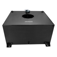 Proflow Fuel Cell EFI Baffled Tank 15 Gal (57L) Aluminium Black 510 x 460 x 260mm With Sender Unit