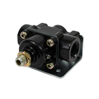 Proflow Fuel Pressure Regulator Black Aluminium 4.5-9 PSI Universal Each