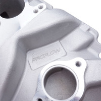 Proflow Intake Manifold AirDual Aluminium Natural Square/Spread Bore For Chevrolet Small Block