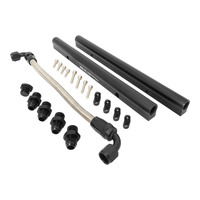 Proflow SuperMax EFI Intake Manifold With Fuel Rails Fabricated Black 102mm Throttle Body For Ford Mustang 5.0L Coyote Each