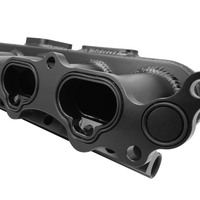 Proflow Intake Manifold Kit Fabricated Aluminium For Toyota 2JZGTE Turbo Black Inlet Plenum 90mm Throttle Body Fuel Rail Kit