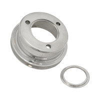 Proflow Billet Pulley V-Belt Crankshaft For Ford SB For Ford Windsor 3 Bolt 1-Groove With Removeable Balancer Spigot Anodised Aluminium