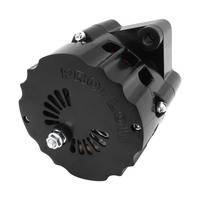 Proflow Alternator Power Spark Billet Housing 170 Amp V-belt & 6-Groove Pulley Black Anodised Universal