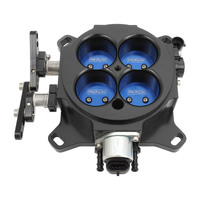Proflow Quad Throttle Body 4 Barrel Universal EFI 4150 Square Bore 1375 CFM Billet Aluminium Black