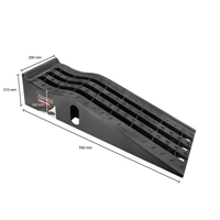 Proflow Car Ramps 1000kg Capacity Each Black Plastic Pair
