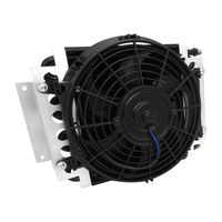 Proflow Transmission Cooler Kit Dual Core 15.75'' x 11.5'' x 5.0'' 10'' 650CFM Fan AN6 Inlets