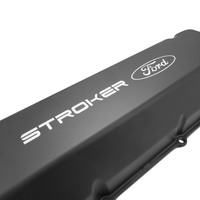 Proflow Valve Covers Tall Cast Aluminium Black Stroker Ford Logo 429-460 Big Block Ford Pair