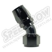 SPEEDFLOW 100 Series 30 Degree Hose Ends ~ Cutter Style 4 Red/Blue