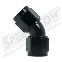 SPEEDFLOW Female 45 Degree Union Swivel Adapter - 16 Black