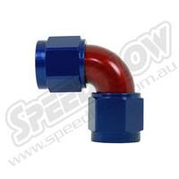 SPEEDFLOW Female 90 Degree Unions - 4 Red/Blue