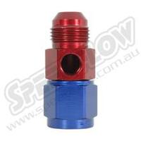 SPEEDFLOW Female to Male with 1/8” NPT Port - 04 to 1/8\ NPT Red/Blue