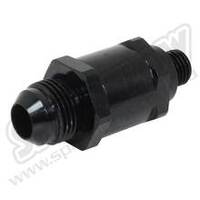 SPEEDFLOW Fuel Pump Check Valve Non-Return Valve Suit Bosch 044 - 612-08......-8 to M12 x 1.5 Male Ends Blue Black