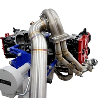 BNM Performance Fab Single Scroll Unequal Length Rotated Twist Mount Turbo Kit w/3.5" Down-Pipe for Subaru WRX/STI/LGT/FXT (EJ20/EJ25)