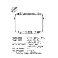 CSF Racing 3-Row Copper Core Radiator Toyota LandCruiser 4.0L 89-92 (Auto)