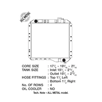 CSF Racing 4-Row Copper Core Radiator Toyota LandCruiser 3.9L 70-74