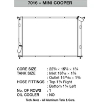 CSF Racing 1-Row 31mm Ultra High Performance Aluminium Radiator Mini Cooper S R53 (Manual)