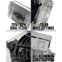 CSF Racing HD Bar & Plate Oil Cooler w/ 9" Spal Fan Universal