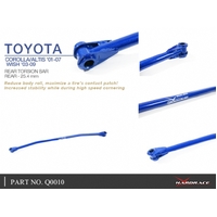 REAR TORSION BAR 25.4MM TOYOTA, COROLLA/ALTIS/AURIS, WISH, ZNE10 03-09, E120/E130 00-07