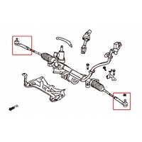 RC TIE ROD END SUBARU, TOYOTA, 86, BRZ, FR-S, IMPREZA, LEVORG, XV, SF 97-02, STI GC/GF/GM 92-00,