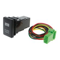 Hulk 4x4 Work Light Push Button Switch- Blue (Prado/Landcruiser 200 Series 2008+)