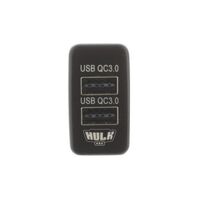 Hulk 4x4 Dual QC3 USB Socket - Blue (Hilux/Landcruiser 100 Series 98-13)