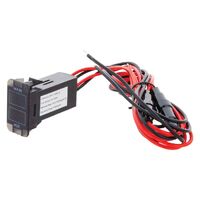 Hulk 4x4 Dual Battery Voltmeter Early Toyota Red LED