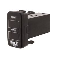 Hulk 4x4 Temp & Voltmeter OE RPL White & Blue LED (Early Toyota)