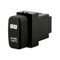 Hulk 4x4 Work Light Push Button Switch- Green (Pajero/Triton 02-15)
