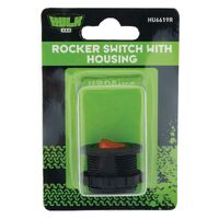 Hulk 4x4 Rocker Switch Red LED 12V T/S Flush & Surface Mount Housings
