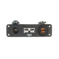 Hulk 4x4 Triple Flush Mount Housing w/50A Plug, Accessory Power Socket & Dual USB Ports