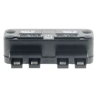 Hulk 4x4 4-Way 12/24V DC Power Adaptor 4x 50A Plugs USB's and Voltmeter Touch Switch