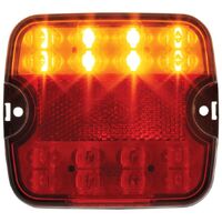 Hulk 4x4 LED Stop/Tail/Ind/Lic PL Lamp 9-33V w/ Reflex Reflector 0.5M
