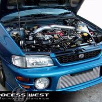 Front Mount Intercooler Kit (suits Subaru 97-00 GC8 WRX/STI) - Silver PWFMIC01