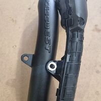 2022+ WRX charge pipe kit black (suits factory intercooler and PW intercooler) PWTMIC17CPB