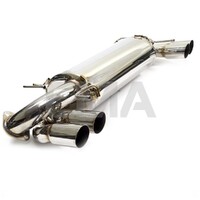 AVO 3" Stainless Steel Cat Back Exhaust - Quad Tip  FOR STi 08-14/WRX 11-14 Hatch