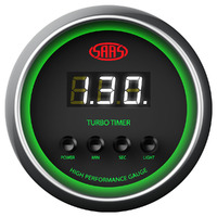 Turbo Timer Digital Auto 52mm Black Muscle Series