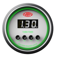 Turbo Timer Digital Auto 52mm White Muscle Series